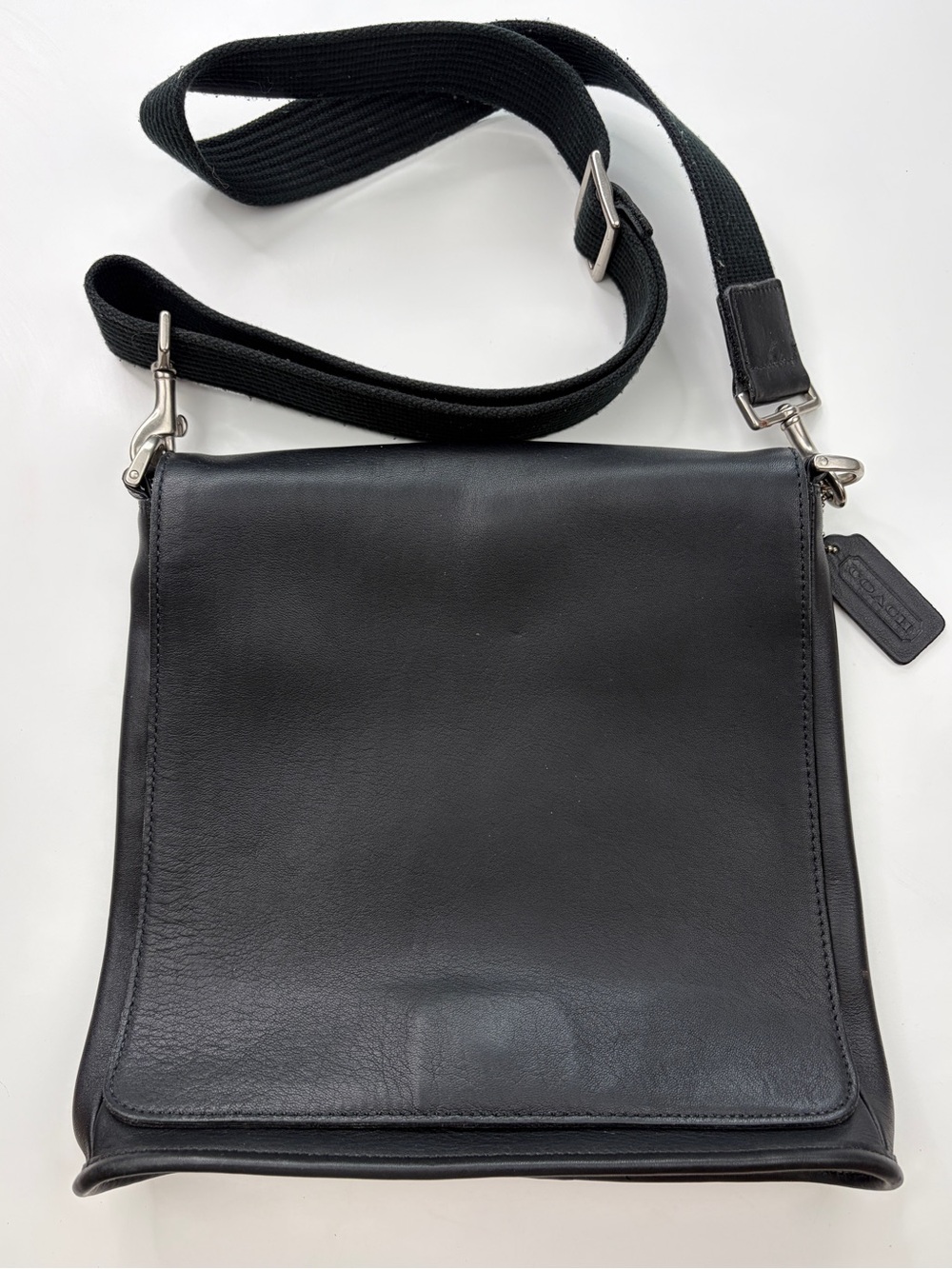 Vintage Coach Legacy Metro Flap Bag Style 9431 Black Leather‎ GUC!